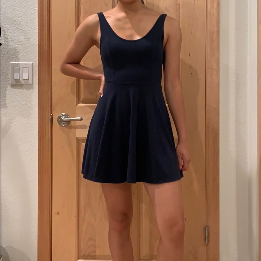 Hollister black skater dress